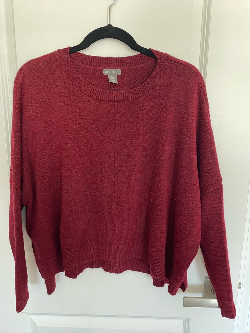 Eddie Bauer Deep Red Crewneck Sweater